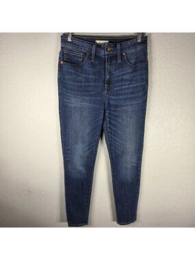 Madewell Curvy High Rise Skinny Jeans Blue Size 28 Women’s Comfort Cotton